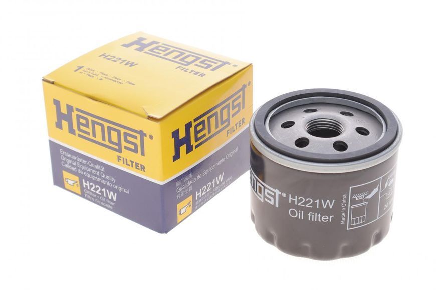 H221W HENGST FILTER Фільтр масляний Renault Master / Trafic / Kangoo 1.9 D - 1.5 DCI 1998 (високий) H221W фото