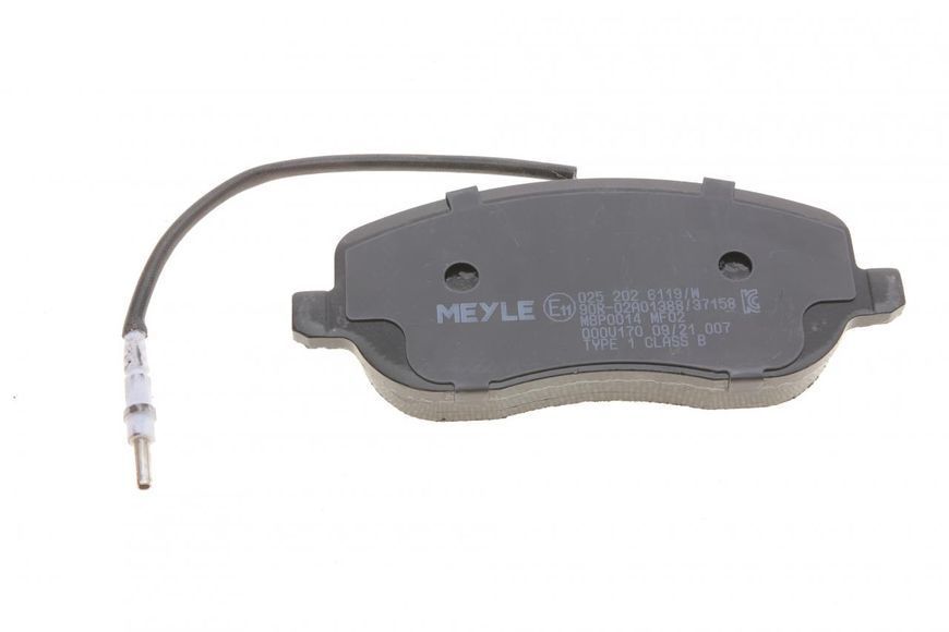 025 202 6119/W MEYLE Колодки гальмівні передні Fiat Scudo / Peugeot Expert 2.0 JTD / HDI 1996 - 2006 (з датчиками) 025 202 6119/W фото