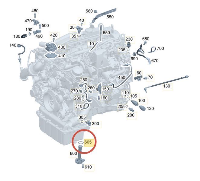 A 024 997 74 45 MERCEDES-BENZ Кільце ущільнювача датчика рівня масла MB A 024 997 74 45 фото