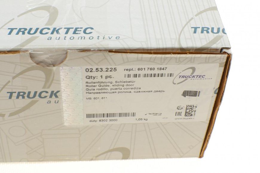 02.53.225 TRUCKTEC AUTOMOTIVE Салазка бокових дверей MB 207 - 310 / MB 100 02.53.225 фото