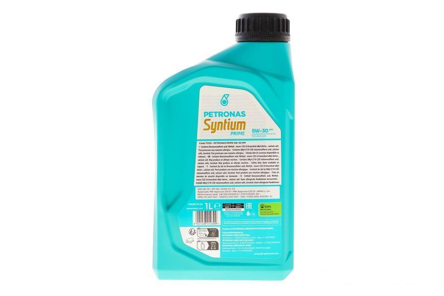 Олива 5W30 SYNTIUM PRIME DM 1л. PETRONAS_5W30 фото