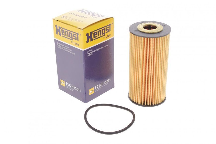 E212H D231 HENGST FILTER Фільтр масляний Renault Master / Trafic / Opel Movano / Vivaro 1.6 - 2.3 CDTI / DCI 2010- / MB Vito 447 1.6 CDI 2014- E212H D231 фото