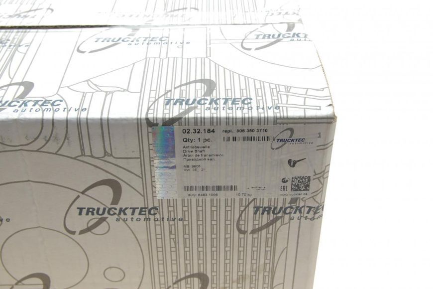 02.32.184 TRUCKTEC AUTOMOTIVE Напіввісь задня MB Sprinter 906 / VW Crafter 2006- (d. 34.65) (l-890) (z-26) (у зборі) L 02.32.184 фото