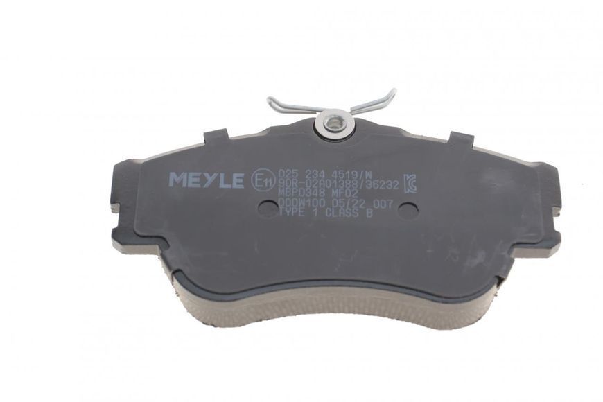 025 234 4519/W MEYLE Колодки гальмівні передні VW T4 2.4 D (з датчиками) 025 234 4519/W фото
