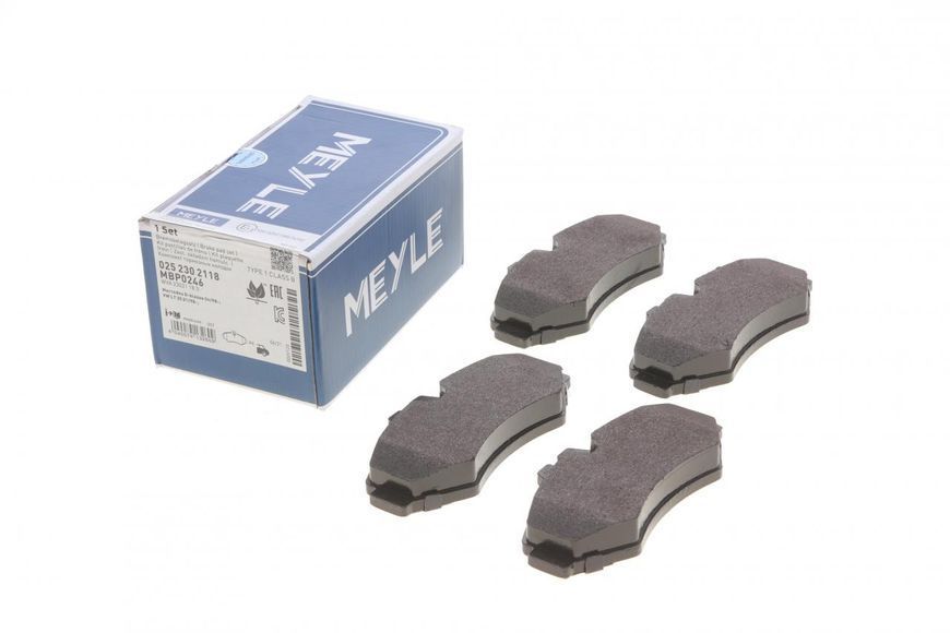 025 230 2118 MEYLE Колодки гальмівні задні MB Sprinter 901 - 903 / VW LT 1998- (система Bosch) 025 230 2118 фото