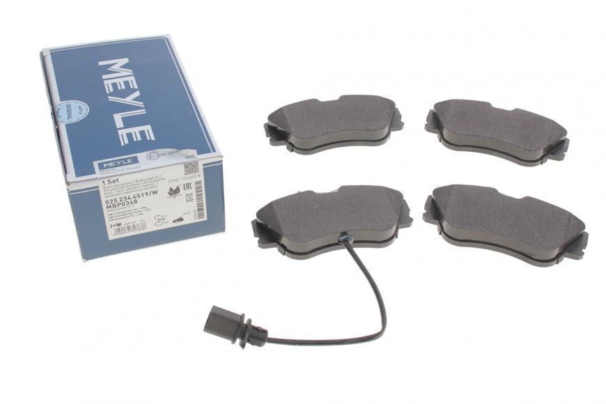025 234 4519/W MEYLE Колодки гальмівні передні VW T4 2.4 D (з датчиками) 025 234 4519/W фото