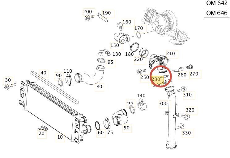 A 000 997 22 05 MERCEDES-BENZ Кільце ущільнювача резонатора MB (OM 642) A 000 997 22 05 фото