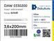 DAW 0330200 DEKSAUTO Хомут нейлоновий (білий) (3,6x200) DAW 0330200 фото 2