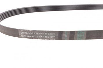 6 PK 1185 CONTITECH Ремінь струмковий Peugeot Boxer / Citroen Jumper 2.0 - 2.2 HDI 2001- 6 PK 1185 фото