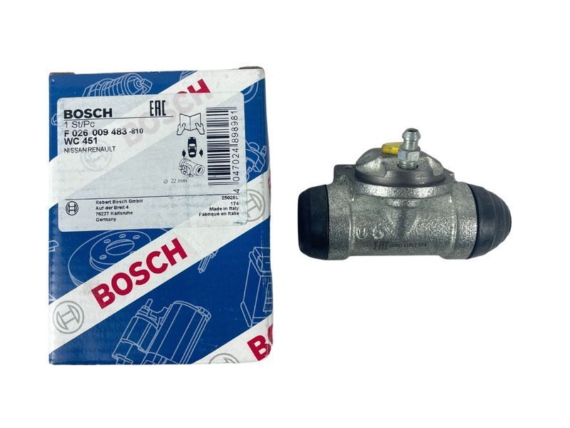F 026 009 483 BOSCH Циліндр задній гальмівний Renault Kangoo 1997- F 026 009 483 фото