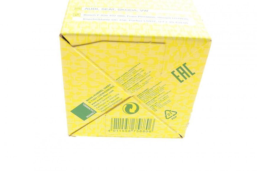 W 719/45 MANN-FILTER Фільтр масляний VW / Audi / Skoda 1.8 - 2.0 TSI 2005- W 719/45 фото