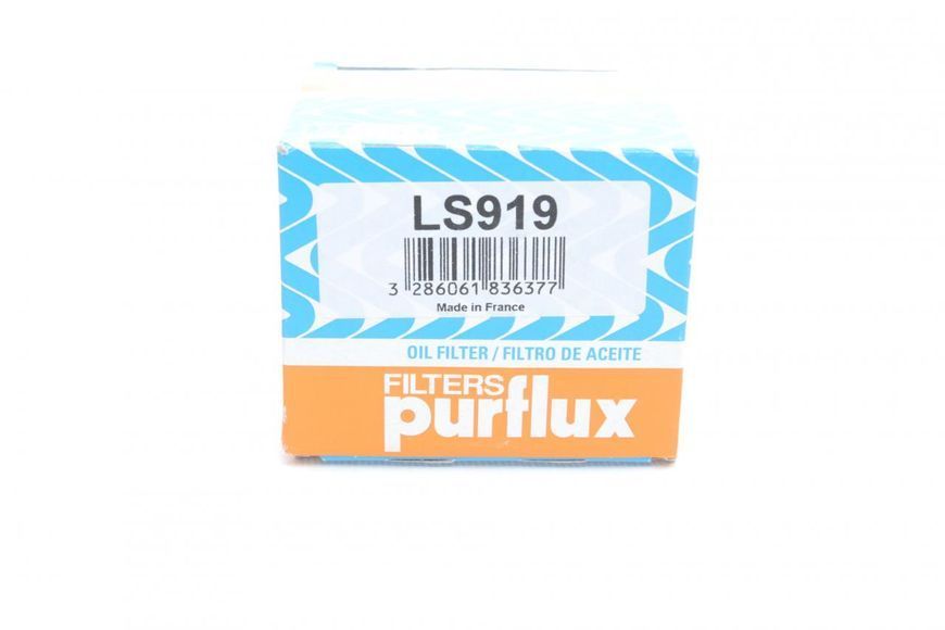 LS919 PURFLUX Фільтр масляний Fiat Doblo 1.9 JTD/D Multijet 2003- LS919 фото