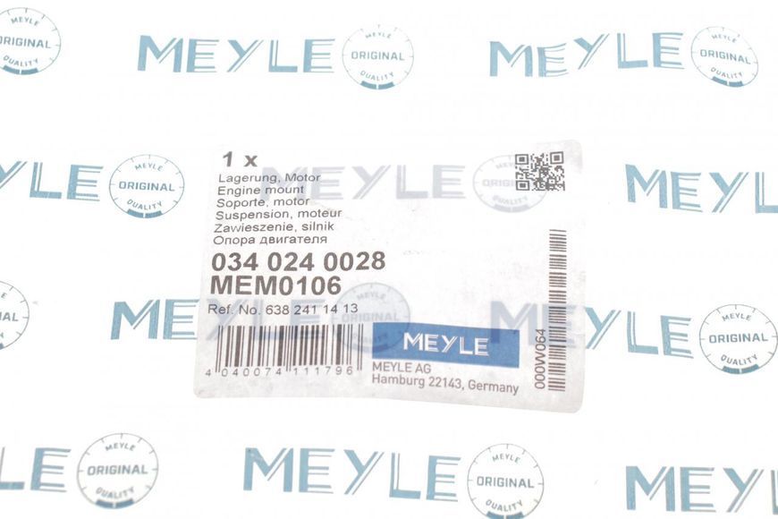 034 024 0028 MEYLE Подушка двигуна MB Vito 638 (передня верхня) 034 024 0028 фото