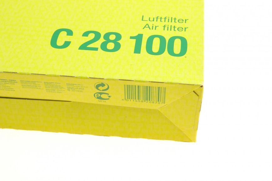 C 28 100 MANN-FILTER Фільтр повітряний Ford Transit V-184 2.0 - 2.4 DI/TDCI 2000-/ V-347 2.4 TDCI C 28 100 фото