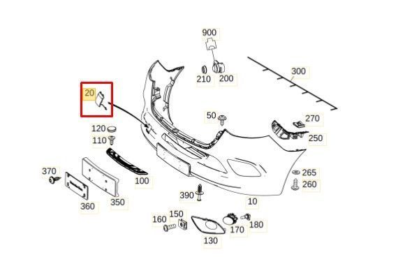 A 910 885 06 00 9K83 MERCEDES-BENZ Заглушка буксирувального гака переднього бампера MB Sprinter 907 - 910 (чорна) A 910 885 06 00 9K83 фото
