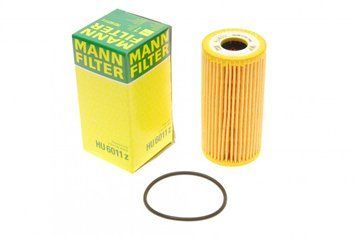 HU 6011 Z MANN-FILTER Фільтр масляний Renault Master / Trafic / Opel Movano / Vivaro 1.6 - 2.3 CDTI / DCI 2010- / MB Vito 447 1.6 CDI 2014- HU 6011 Z фото