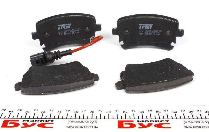 GDB1557 TRW Колодки гальмівні задні VW T5 1.9 - 2.0 - 2.5 TDI GDB1557 фото