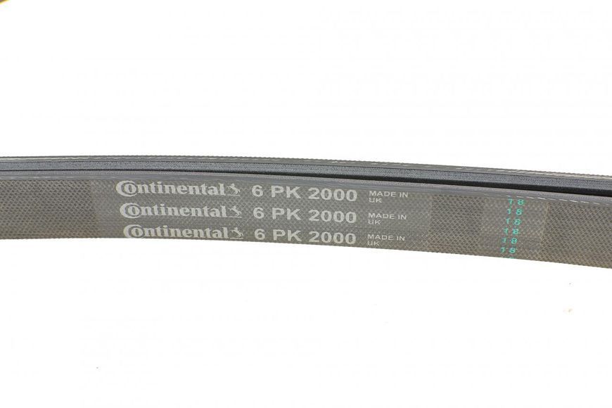6 PK 2000 CONTITECH Ремінь струмковий MB 208 - 310 / Vito 638 (OM 601) / VW Crafter 2.5 TDI (- AC) 6 PK 2000 фото