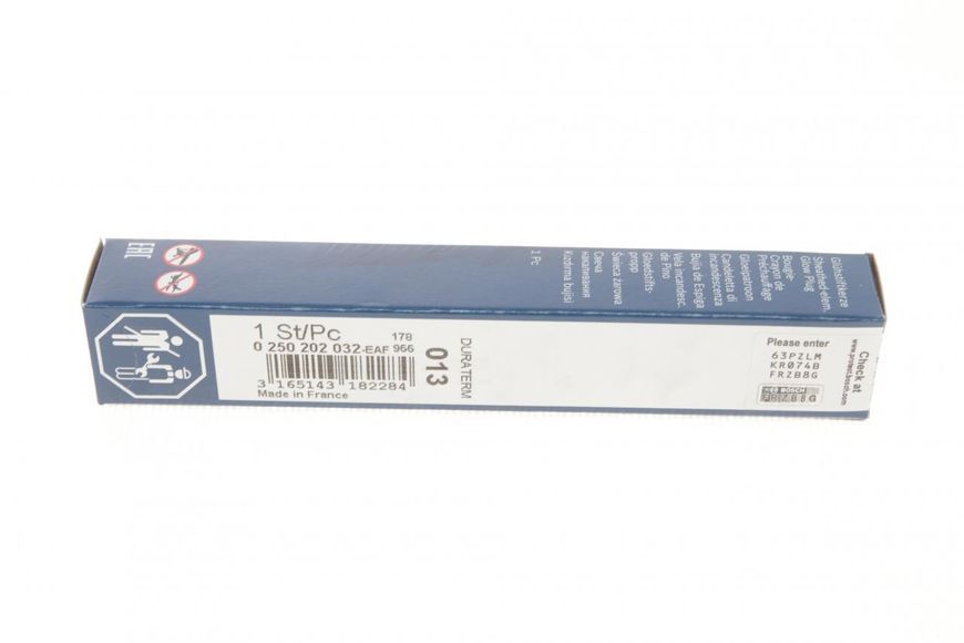 0 250 202 032 BOSCH Свічка розжарювання Fiat Ducato / Scudo / Peugeot Boxer / Citroen Berlingo 2.0 - 2.2 JTD / HDI 1999- 0 250 202 032 фото