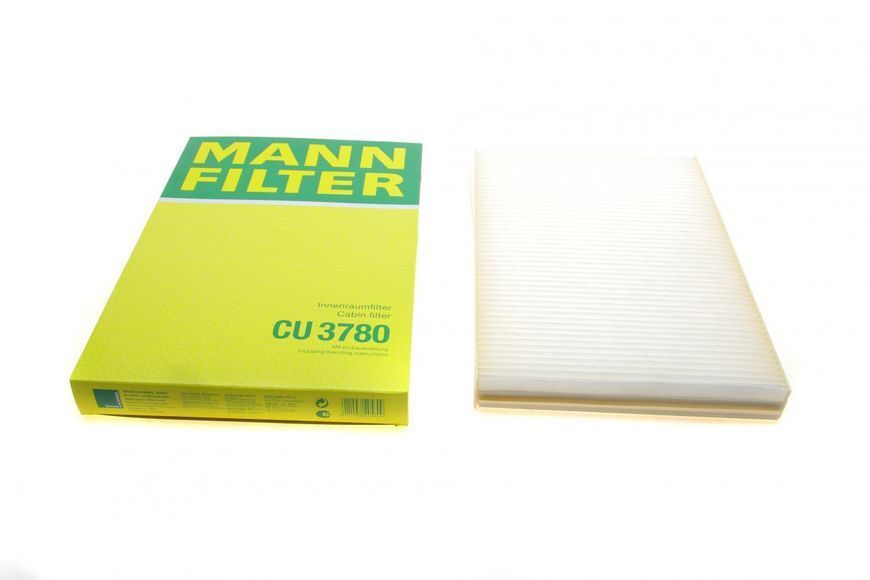 CU 3780 MANN-FILTER Фільтр салону MB A-class W168 1997- / Vaneo W414 2002- CU 3780 фото