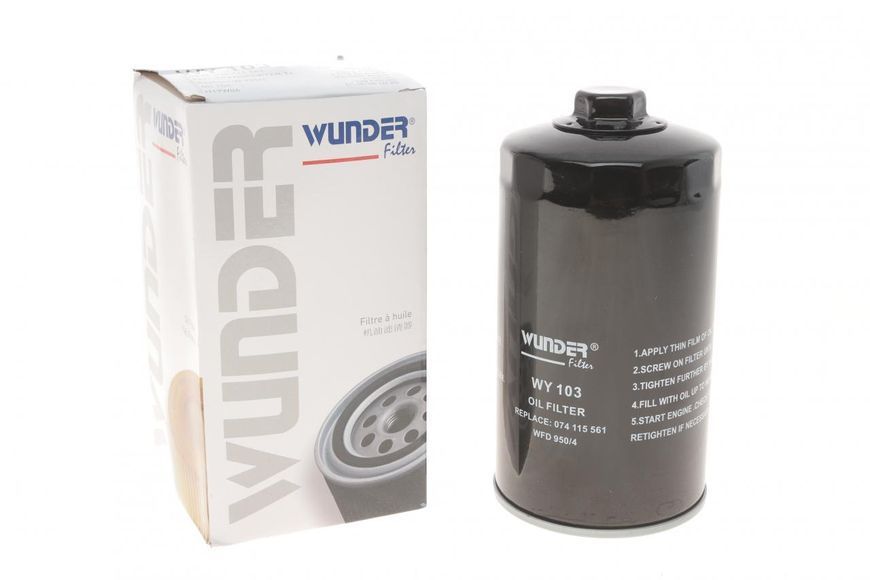 WY 103 WUNDER FILTER Фільтр масляний VW LT 2.4 D/TD/T4 2.4 D - 2.5 TDI WY 103 фото