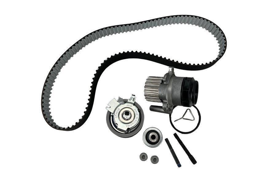 530 0201 33 INA Водяна помпа VW T5 1.9 TDI / Caddy III 1.9 TDI - 2.0 SDI 2004 (к-т) (ролики + ремінь) 530 0201 33 фото