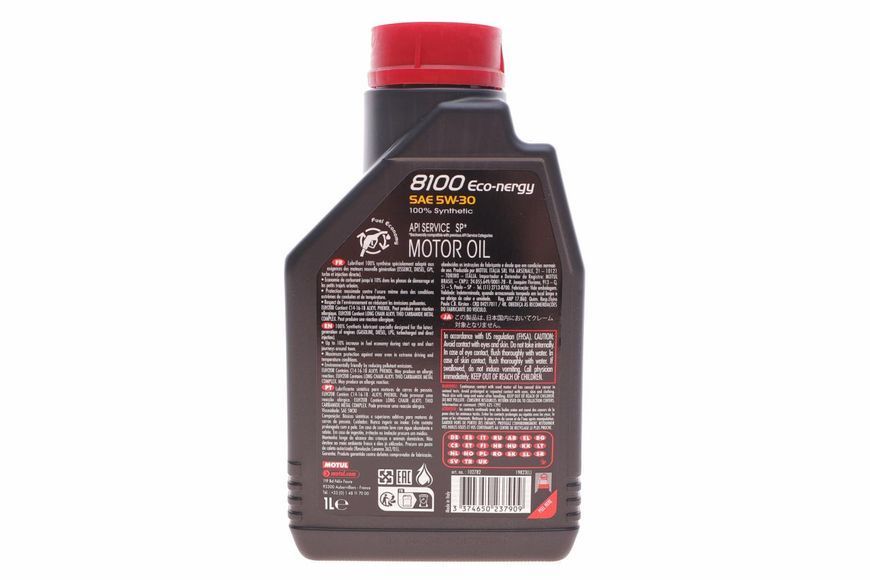 812301 MOTUL Олива моторна Ford / Renault 5W40 ECO-nergy 8100 1 л. 812301 фото