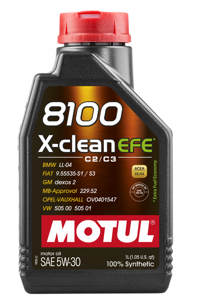 814001 MOTUL Олива моторна MB Sprinter 906/VW Crafter/T5 5W30 X-clean EFE 8100 (MB 229.52/VW 504.00) 1 л. 814001 фото