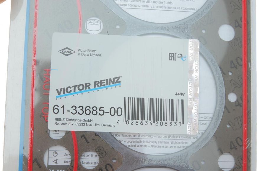61-33685-00 VICTOR REINZ Прокладка ГБЦ Renault Kangoo 1.9 D 1997 &ndash; 2003 61-33685-00 фото