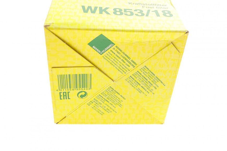 WK 853/18 MANN-FILTER Фільтр паливний Ford Transit Connect 1.8 DI/TDCI (55 - 60 к.с.) (з датчиком) WK 853/18 фото