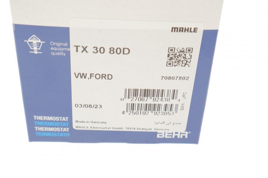 TX-30 80 D MAHLE Термостат VW LT/T4 2.4 D/TD TX-30 80 D фото