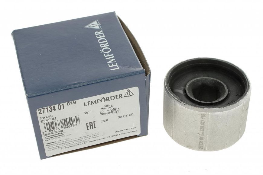 27134 01 LEMFORDER Сайлентблок переднього важеля VW Caddy III 2004- (задній) (без кронштейна) (посилений) 27134 01 фото