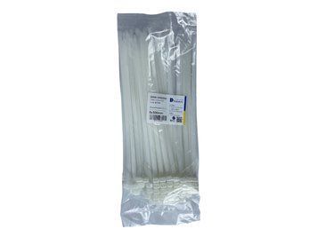 DAW 0760300 DEKSAUTO Хомут нейлоновий (білий) (8x300) DAW 0760300 фото