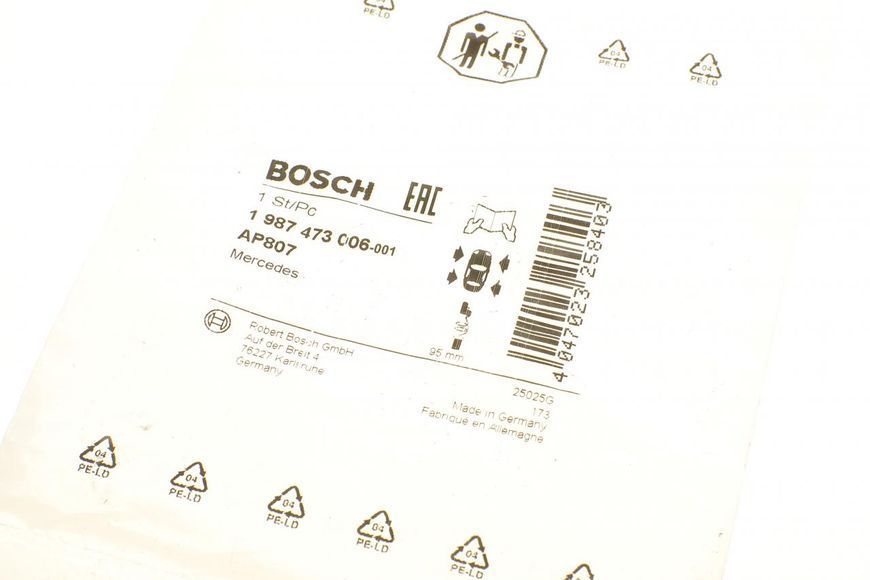 1 987 473 006 BOSCH Датчик зносу гальмівних колодок MB Vito 639 2003 - 2009/W220/W164/W166 (передній) 1 987 473 006 фото