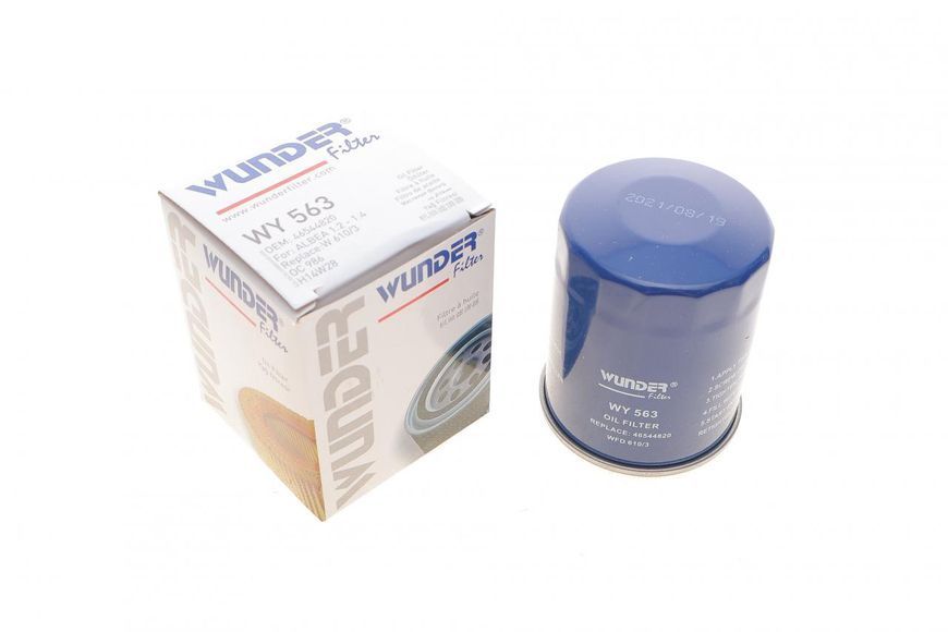 WY 563 WUNDER FILTER Фільтр масляний Fiat Doblo 1.2i - 1.4i 2000 - 2009 WY 563 фото