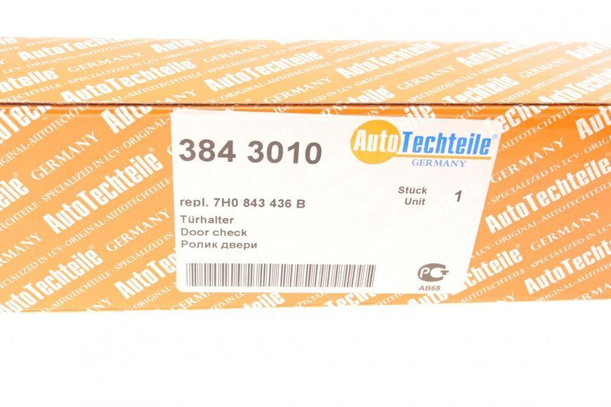 384 3010 AUTO TECHTEILE Ролик бічних дверей VW T5 2003-(верхній) 384 3010 фото