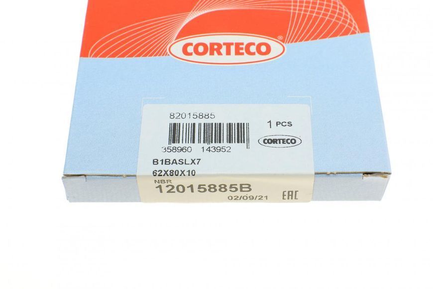 CO12015885B CORTECO Сальник передньої маточини MB 609 - 709 - 811 (62x80x10) CO12015885B фото