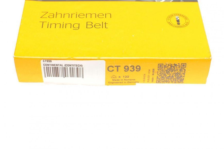 CT 939 CONTITECH Ремінь ГРМ VW LT/T4 2.4 - 2.5 TDI (122 z) CT 939 фото