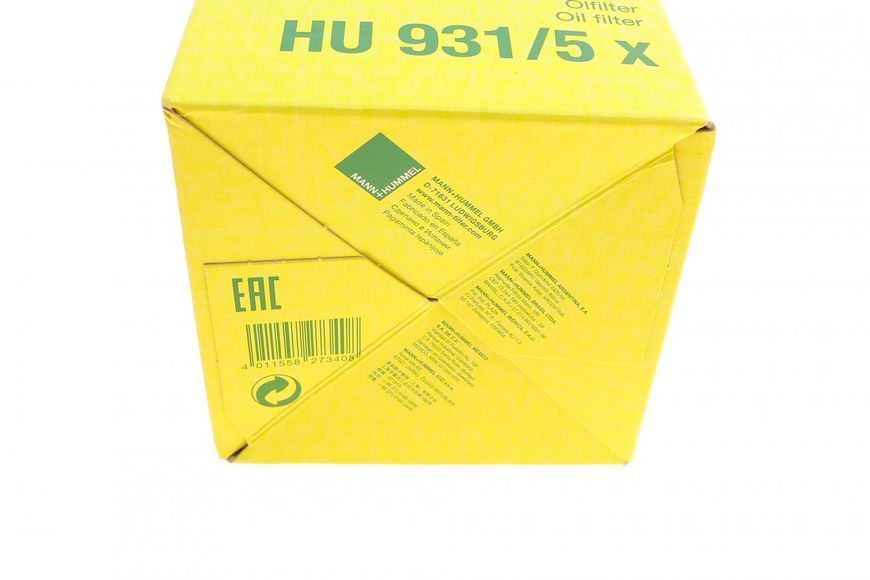 HU 931/5 X MANN-FILTER Фільтр масляний MB Vario/Atego (OM 906) HU 931/5 X фото