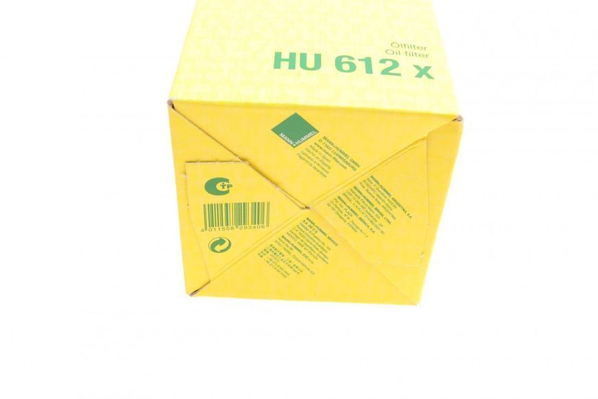 HU 612 X MANN-FILTER Фільтр масляний Peugeot Partner / Citroen Berlingo 1.1i - 1.4i - 1.6i 1996 - 2005 HU 612 X фото