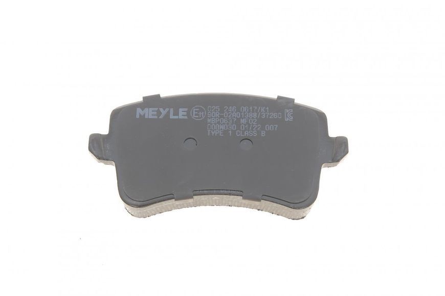 025 246 0617/K1 MEYLE Колодки гальмівні задні Audi A4 / A5 / Q5 2007- 025 246 0617/K1 фото