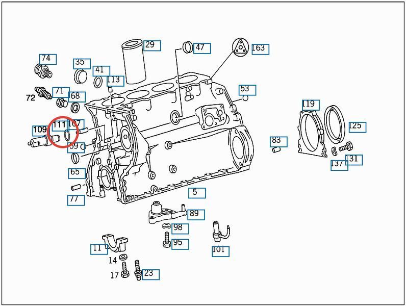 A 606 997 15 45 MERCEDES-BENZ Ущільнювальне кільце вакууму помпи MB Sprinter / Vito (з хрестиком) A 606 997 15 45 фото