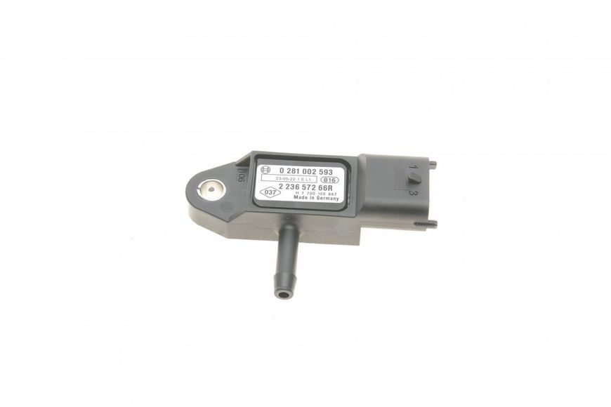 0 281 002 593 BOSCH Датчик тиску вихлопних газів Renault Trafic 1.9 DCI / Kangoo 1.5 DCI 2001- 0 281 002 593 фото