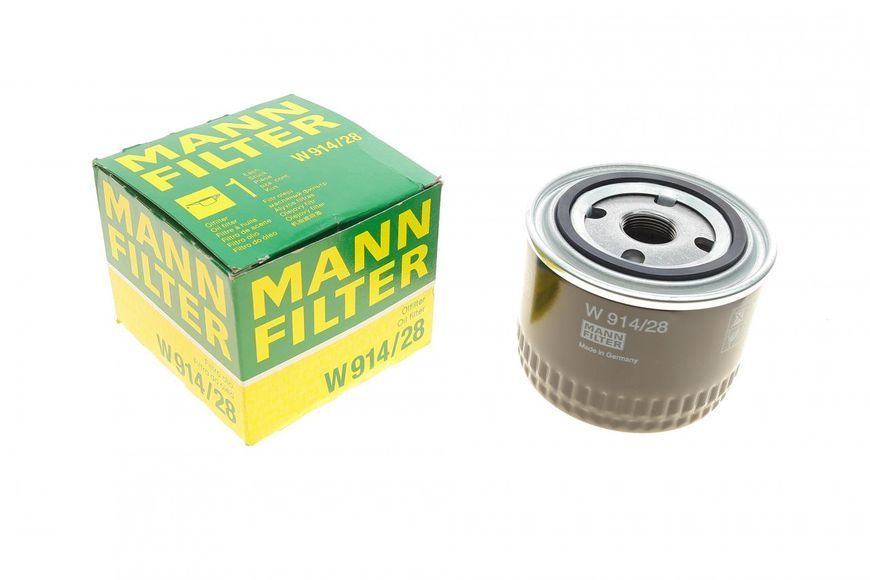 W 914/28 MANN-FILTER Фільтр масляний Fiat Ducato 2.3 JTD / Iveco Daily 2006- W 914/28 фото