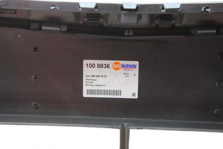 100 8836 AUTO TECHTEILE Бампер передній MB Vito 639 2010- (з решіткою) (I) (чорний) 100 8836 фото