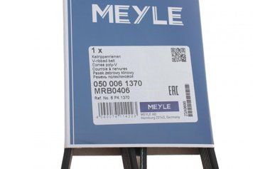 050 006 1370 MEYLE Ремінь струмковий Fiat Ducato / Doblo / Opel Combo 1.6 - 2.0 D Multijet / CDTI 2010- (6 PK 1370) 050 006 1370 фото