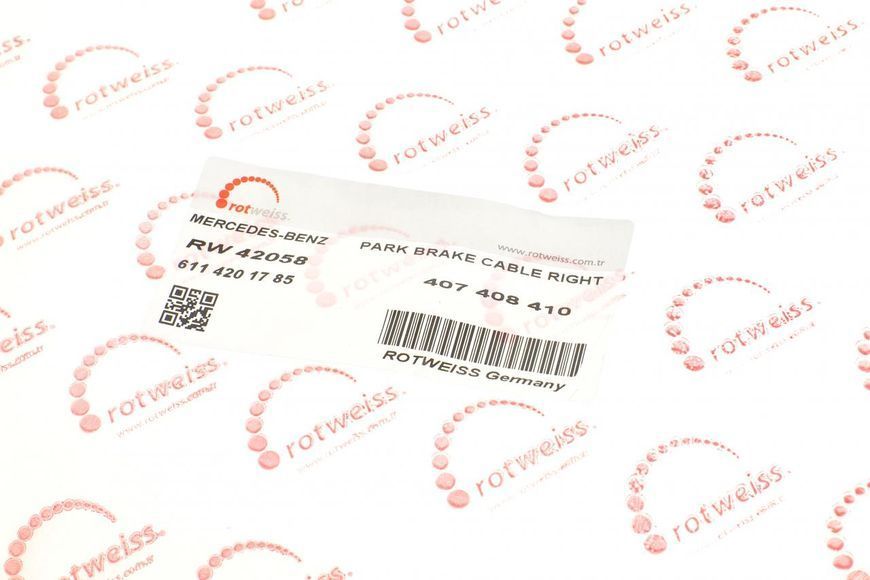 RW 42058 ROTWEISS Трос ручника MB 410 R RW 42058 фото