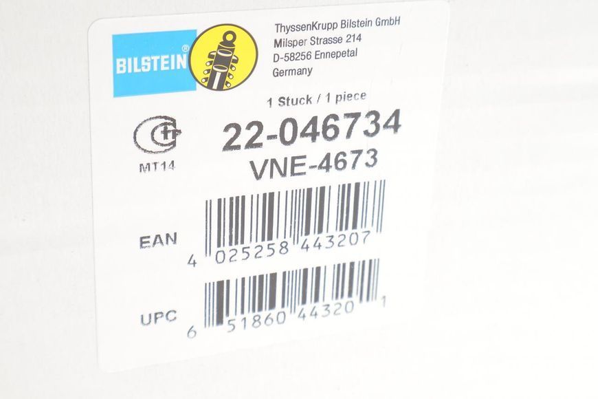 22-046734 BILSTEIN Стійка передня Fiat Scudo / Peugeot Expert 1996 - 2006 22-046734 фото
