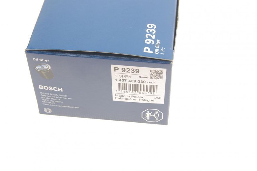 1 457 429 239 BOSCH Фільтр масляний Ford Transit V-184 2.0 - 2.4 DI/TDI 2000- 1 457 429 239 фото