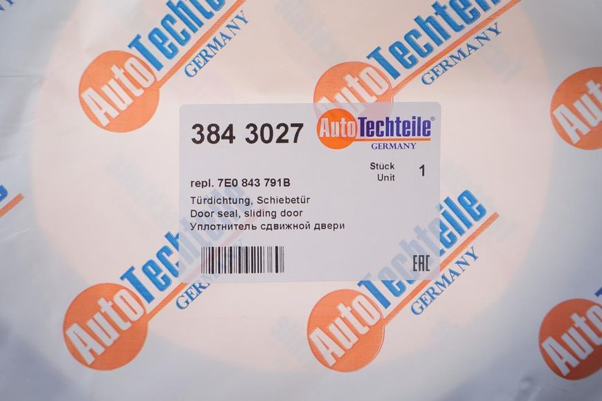 8430.27 AUTO TECHTEILE Ущільнювач бічних дверей VW T5 2003- 8430.27 фото